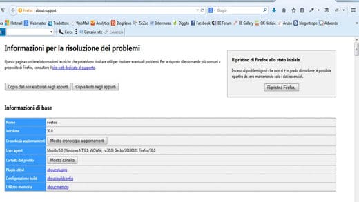 Venez ripristinare i navigateur Mozilla Firefox, Chrome e Internet Explorer