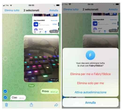 Cómo borrar mensajes de Telegram