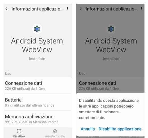 Cómo activar y actualizar WebView del sistema Android