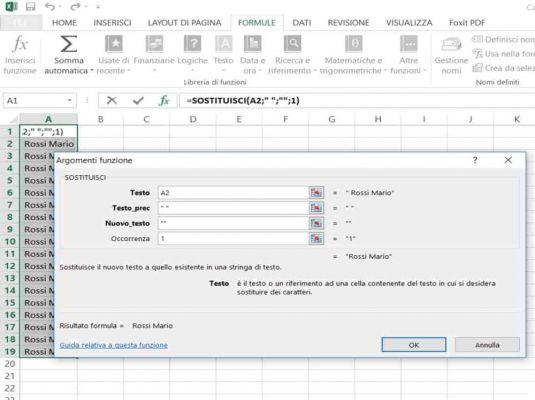 How to delete a space before text in Excel
