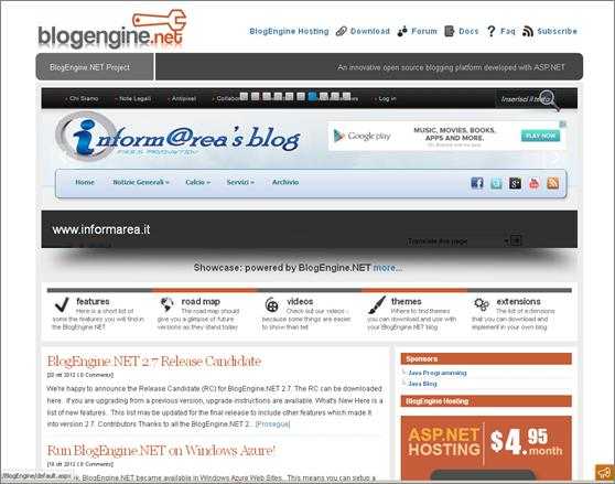 BlogEngine.net 2.6 lançado - Novos recursos e eventos inesperados para superar