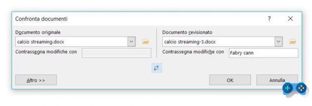 Como comparar dois documentos do Word