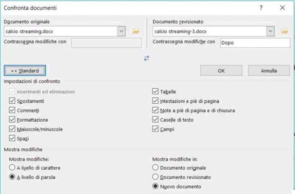 How to compare two Word documents