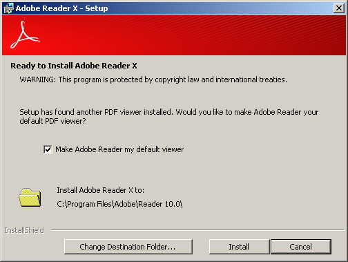 Propiedades de PDF con Reader X instalado con Acrobat