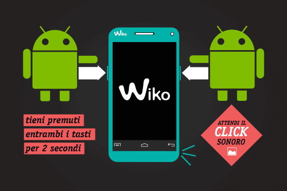 How to take and save the screenshot on Wiko smartphone