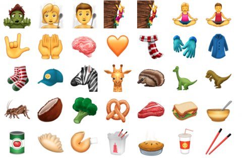 Signification des 69 nouveaux emojis de Twitter