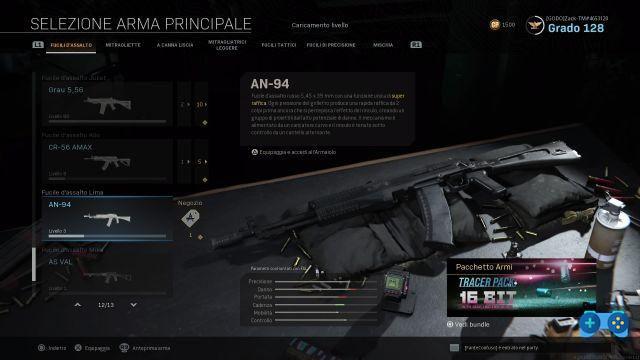 Call of Duty: Warzone - Classe idéale pour l'AN-94