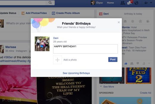 Facebook: how to send greetings with a video message