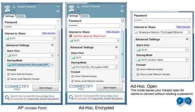 How to share the connection with the Internet Key between PCs