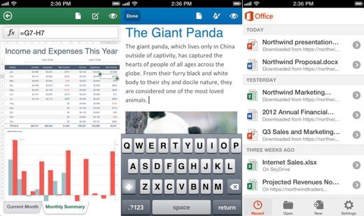 Microsoft Office 365 également disponible sur iPad