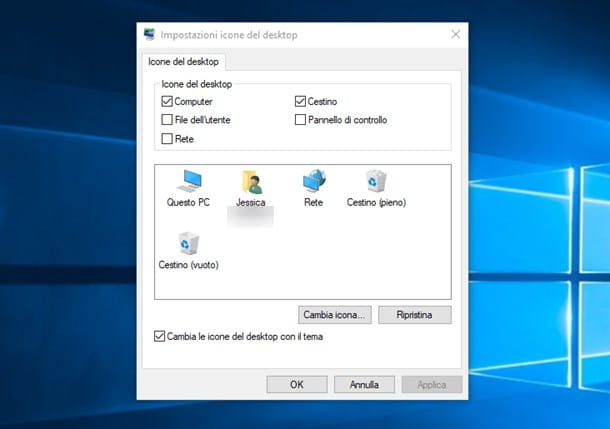 How to restore desktop icons windows 10