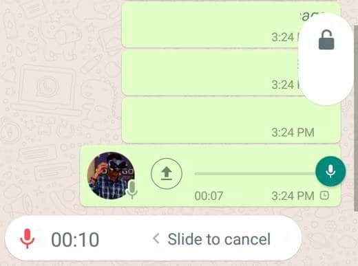 How to record WhatsApp audio without holding