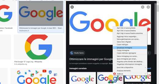 How to restore View Image button in Google Images