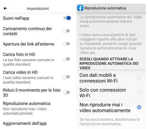 Disable Facebook video autoplay