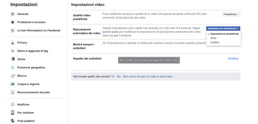 Disable Facebook video autoplay