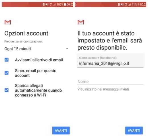 Cómo configurar el inicio de sesión de Virgilio Mail en Android y iPhone