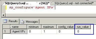 How to restore SQL Server Agent when Agent XPs is disabled
