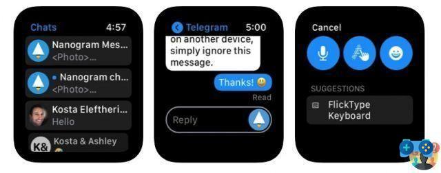 Nanogram trae la experiencia completa de Telegram a Apple Watch