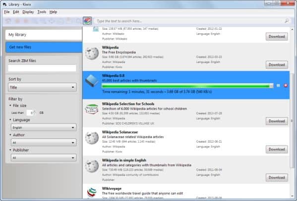 Como fazer download da Wikipedia