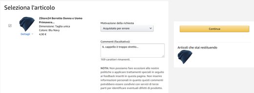 Como fazer uma devolução Amazon: processo, formulários e custos