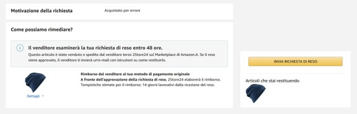 Como fazer uma devolução Amazon: processo, formulários e custos