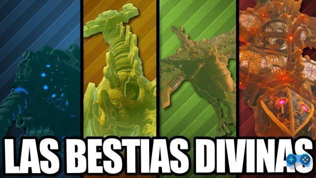 Las cuatro bestias divinas en Zelda: Breath of the Wild