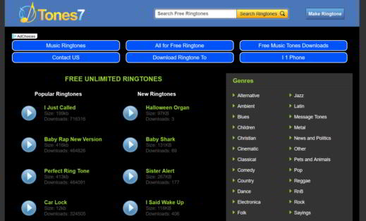 Sites and apps to download free ringtones