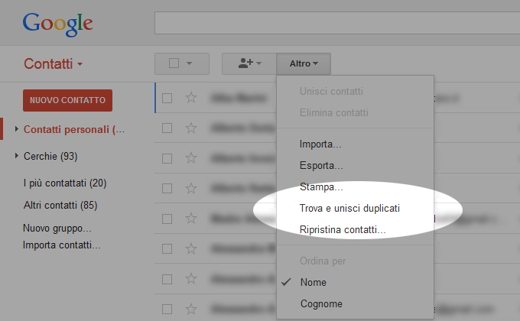 Cómo eliminar contactos duplicados en Gmail