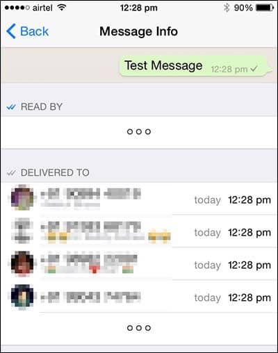 How to see who reads Whatsapp group messages