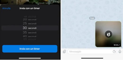 Cómo enviar fotos con la autodestrucción de Telegram