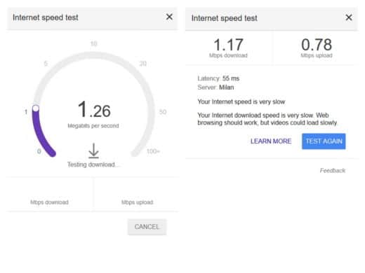 How to check your connection speed with Google