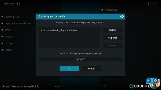 Complemento Balandro Kodi: guía de instalación