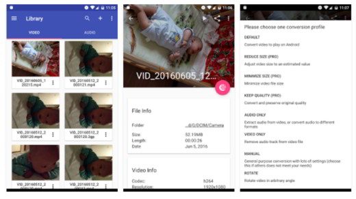 Comment convertir une vidéo iPhone en Android