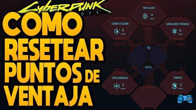 Restablecer atributos, habilidades y puntos de ventaja en Cyberpunk 2077