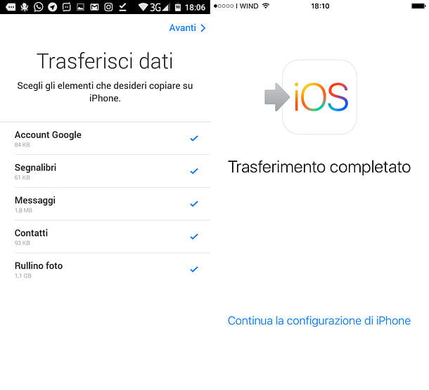 How to transfer data from one phone to another